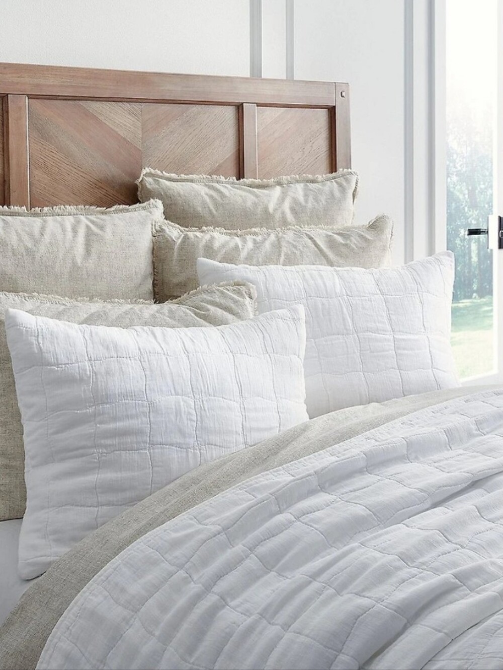 Southern Living White Marlow Coverlet Mini Set - Classic Quilted Bedding